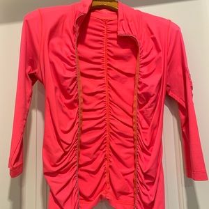 Have both colors in neon yellow and neon orange.